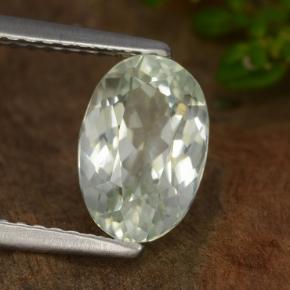 2.36 карата, натуральный Светло-зеленый Хидденит, Огранка Овал, VVS-VS