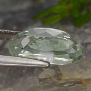 2.44 карата, натуральный Светло-зеленовато-белый Хидденит, Огранка Овал, VVS-VS