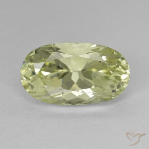 9.83ct Натуральный Светло-зеленый Хидденит, Овал, VS-SI