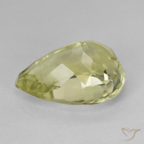 11.36 карата, натуральный Medium Light-Yellow Хидденит, Форма груши, Чистота VS