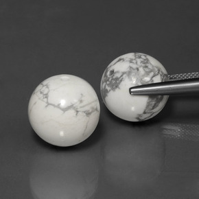  карата, натуральный Серовато-белый Хаулит, Сфера / Шар, Непрозрачный