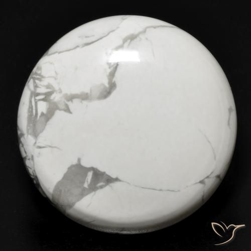 25.51ct Натуральный Серовато-белый Говлит, Круглый, Непрозрачный
