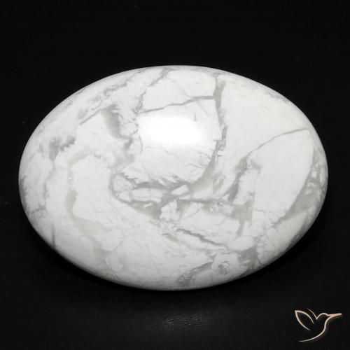 17.14ct Натуральный Серовато-белый Говлит, Овал, Непрозрачный
