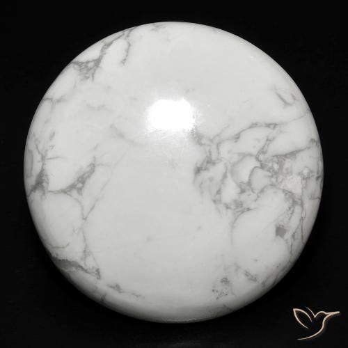 23.18ct Натуральный Серовато-белый Говлит, Круглый, Непрозрачный