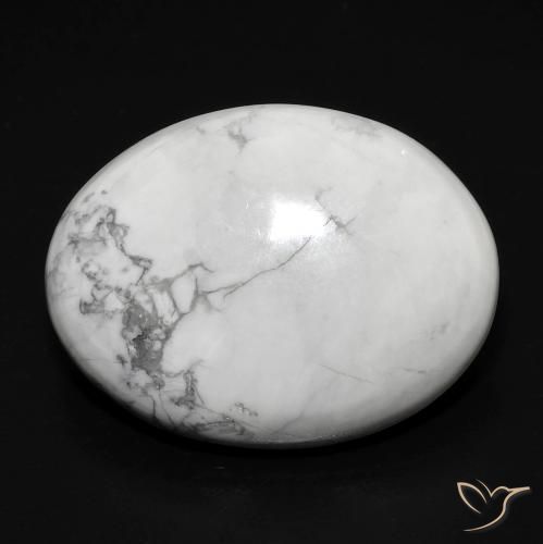 15.06ct Натуральный Серовато-белый Говлит, Овал, Непрозрачный