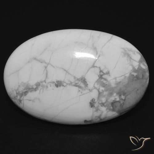 21.55ct Натуральный Серовато-белый Говлит, Овал, Непрозрачный