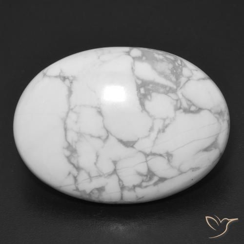 26.91ct Натуральный Серовато-белый Говлит, Овал, Непрозрачный