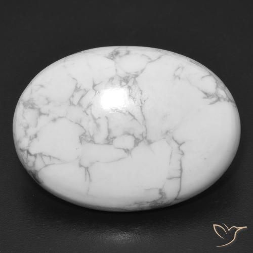 19.37ct Натуральный Серовато-белый Говлит, Овал, Непрозрачный