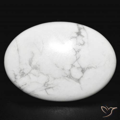 30.49ct Натуральный Серовато-белый Говлит, Овал, Непрозрачный
