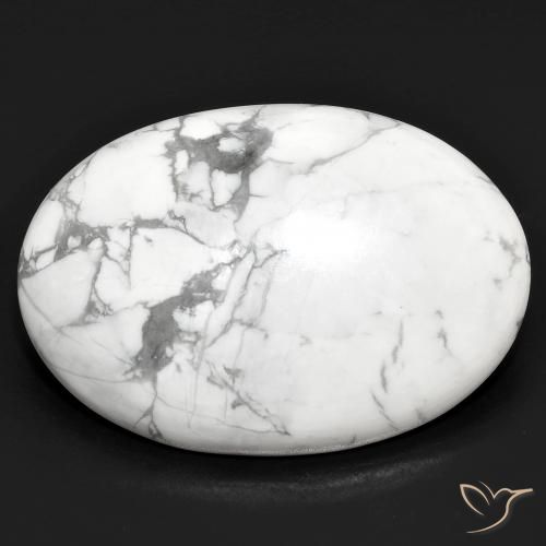 25.08ct Натуральный Серовато-белый Говлит, Овал, Непрозрачный