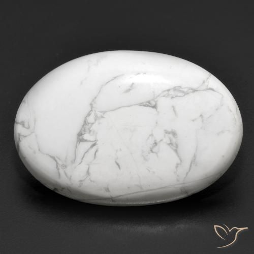 22.30ct Натуральный Серовато-белый Говлит, Овал, Непрозрачный