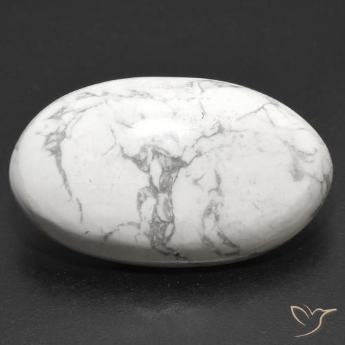 22.94ct Натуральный Серовато-белый Говлит, Овал, Непрозрачный