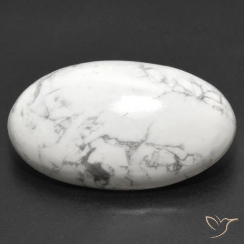 22.32ct Натуральный Серовато-белый Говлит, Овал, Непрозрачный