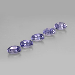  карата, натуральный Фиолетово-синий Иолит, Огранка Овал, Чистота VS