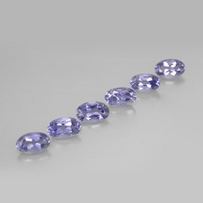  карата, натуральный Фиолетово-синий Иолит, Огранка Овал, Чистота VS
