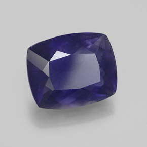 4.20 карата, натуральный Фиолетово-синий Иолит, Подушка, Чистота VS