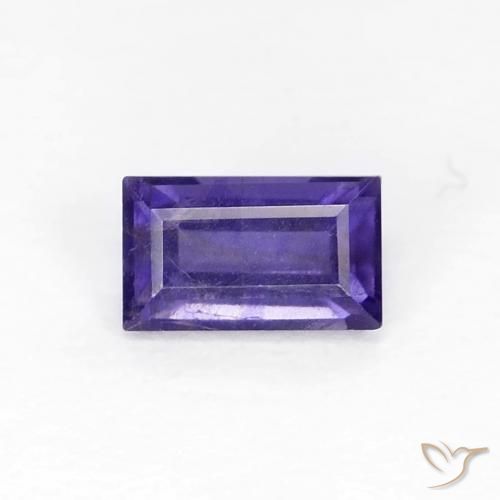 0.30ct Натуральный Темно-синевато-фиолетовый Иолит, Огранка Багет, Чистота VS