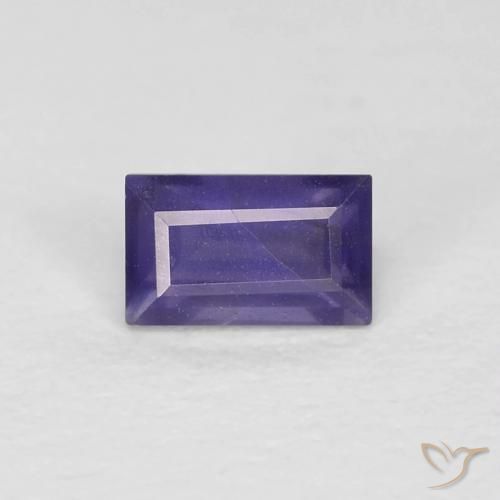 0.33ct Натуральный Средний фиолетовый Иолит, Огранка Багет, Чистота VS