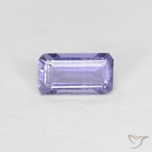 0.21ct Натуральный Medium Light-Violet Иолит, Изумрудная огранка, Чистота VS