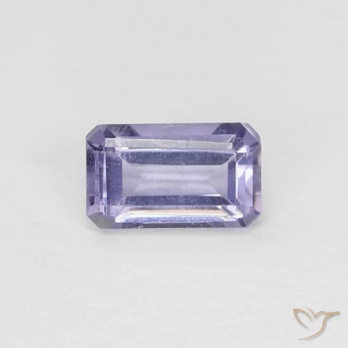 0.28ct Натуральный Розовато-фиолетовый Иолит, Изумрудная огранка, Чистота VS