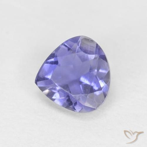 0.24ct Натуральный Темно-пурпурный Иолит, Форма груши, VVS-VS