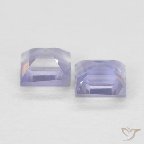 0.18 карата, натуральный Medium Light-Violet Иолит, Квадрат, Чистота VS