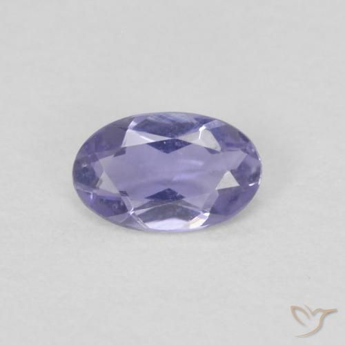 0.15ct Натуральный Medium Light-Violet Иолит, Овал, Чистота VVS