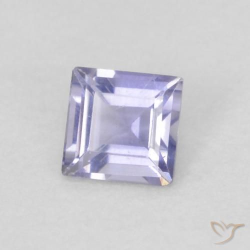 0.12 карата, натуральный Medium Light-Violet Иолит, Квадрат, Чистота VVS