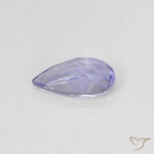 0.17 карата, натуральный Medium Light-Violet Иолит, Форма груши, Чистота VVS