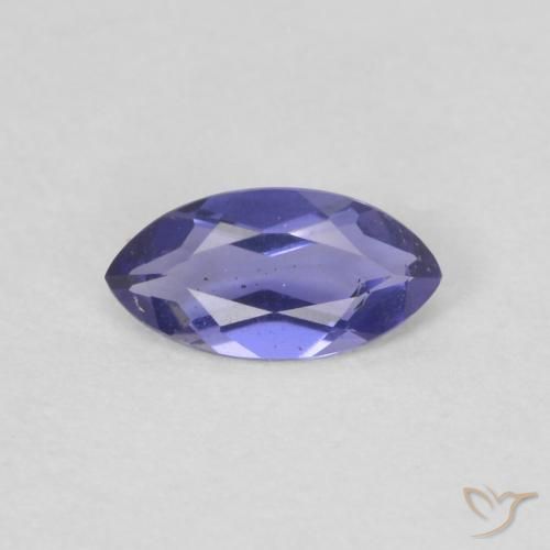 0.15ct Натуральный Темно-пурпурный Иолит, Маркиза, Чистота VVS