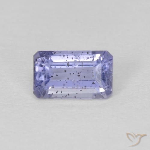 0.32ct Натуральный Голубовато-фиолетовый Иолит, Изумрудная огранка, VS-SI