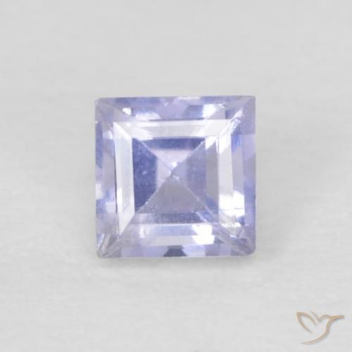 0.15ct Натуральный Светло-фиолетовый Иолит, Квадрат, VVS-VS