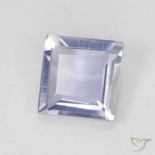 0.28 карата, натуральный Medium Light-Violet Иолит, Квадрат, Чистота VVS
