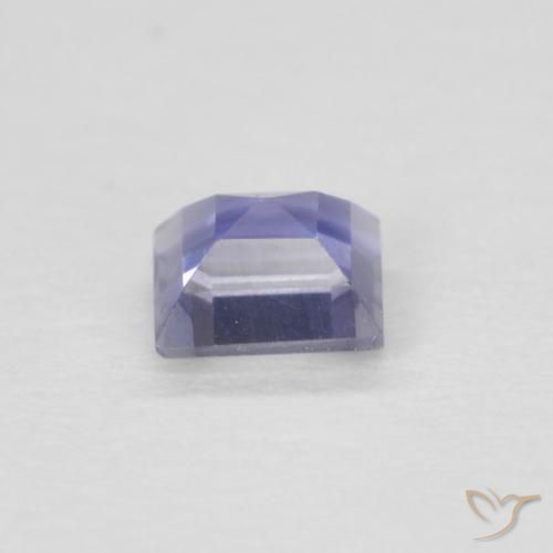 0.12 карата, натуральный Medium Light-Violet Иолит, Квадрат, Чистота VVS
