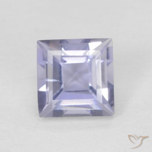 0.33ct Натуральный Розовато-фиолетовый Иолит, Квадрат, Чистота VVS