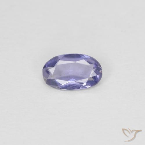 0.13ct Натуральный Темно-синевато-фиолетовый Иолит, Овал, Чистота VS