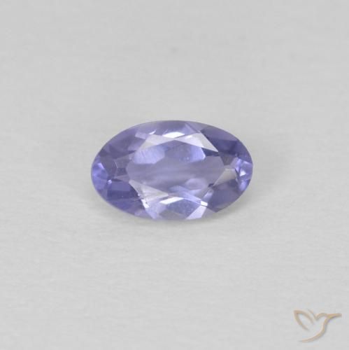 0.21ct Натуральный Темно-синевато-фиолетовый Иолит, Овал, Чистота VS