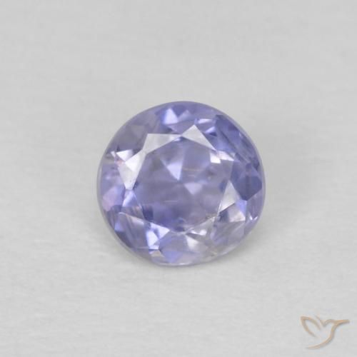 0.19ct Натуральный Темно-пурпурный Иолит, Круглый, Чистота VS