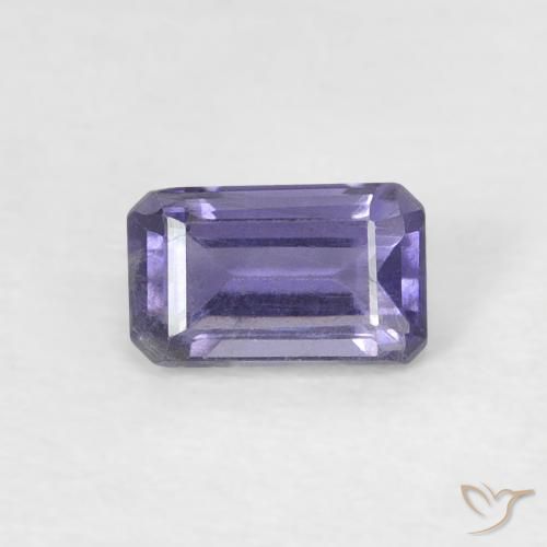 0.29ct Натуральный Серебристо-синий Иолит, Изумрудная огранка, Чистота VS