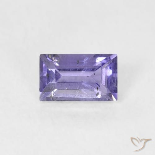 0.27ct Натуральный Medium Light-Violet Иолит, Огранка Багет, SI