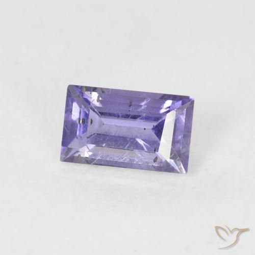 0.27 карата, натуральный Medium Light-Violet Иолит, Огранка Багет, SI