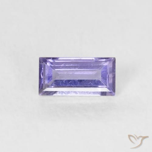 0.21ct Натуральный Средний светлый фиолетовый Иолит, Огранка Багет, VS-SI