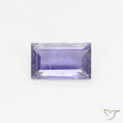 0.26ct Натуральный Темно-синий Иолит, Огранка Багет, Чистота VS