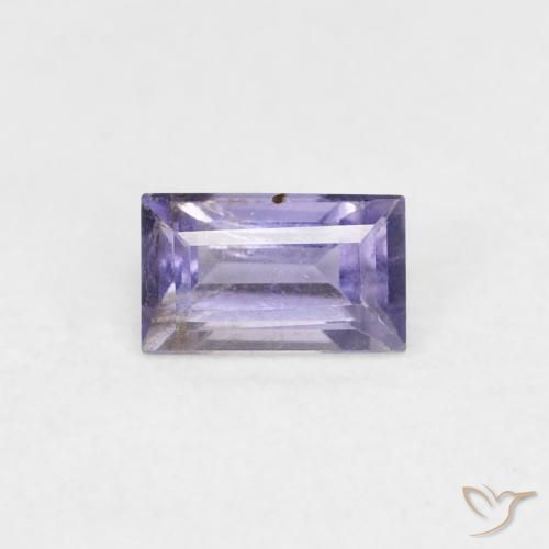 0.29ct Натуральный Темно-синевато-фиолетовый Иолит, Огранка Багет, Чистота VS