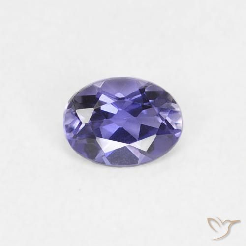 0.16ct Натуральный Темно-фиолетовый Иолит, Овал, Чистота VS