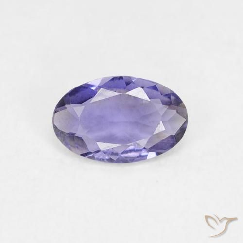 0.27ct Натуральный Средний светлый фиолетовый Иолит, Овал, Чистота VS