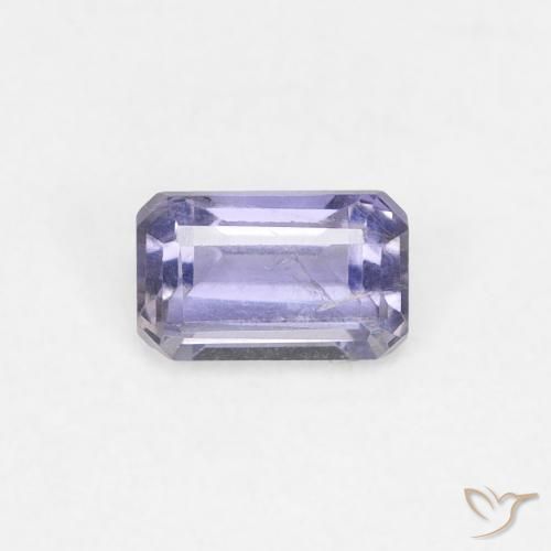 0.32ct Натуральный Medium Light-Violet Иолит, Изумрудная огранка, VS-SI