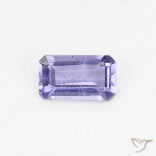 0.25ct Натуральный Medium Light-Violet Иолит, Изумрудная огранка, VS-SI