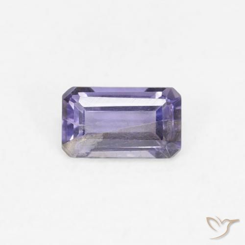 0.24ct Натуральный Розовато-фиолетовый Иолит, Изумрудная огранка, VS-SI