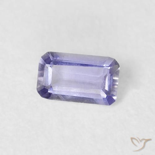 0.18 карата, натуральный Medium Light-Violet Иолит, Октагон / Изумрудная Огранка, VS-SI